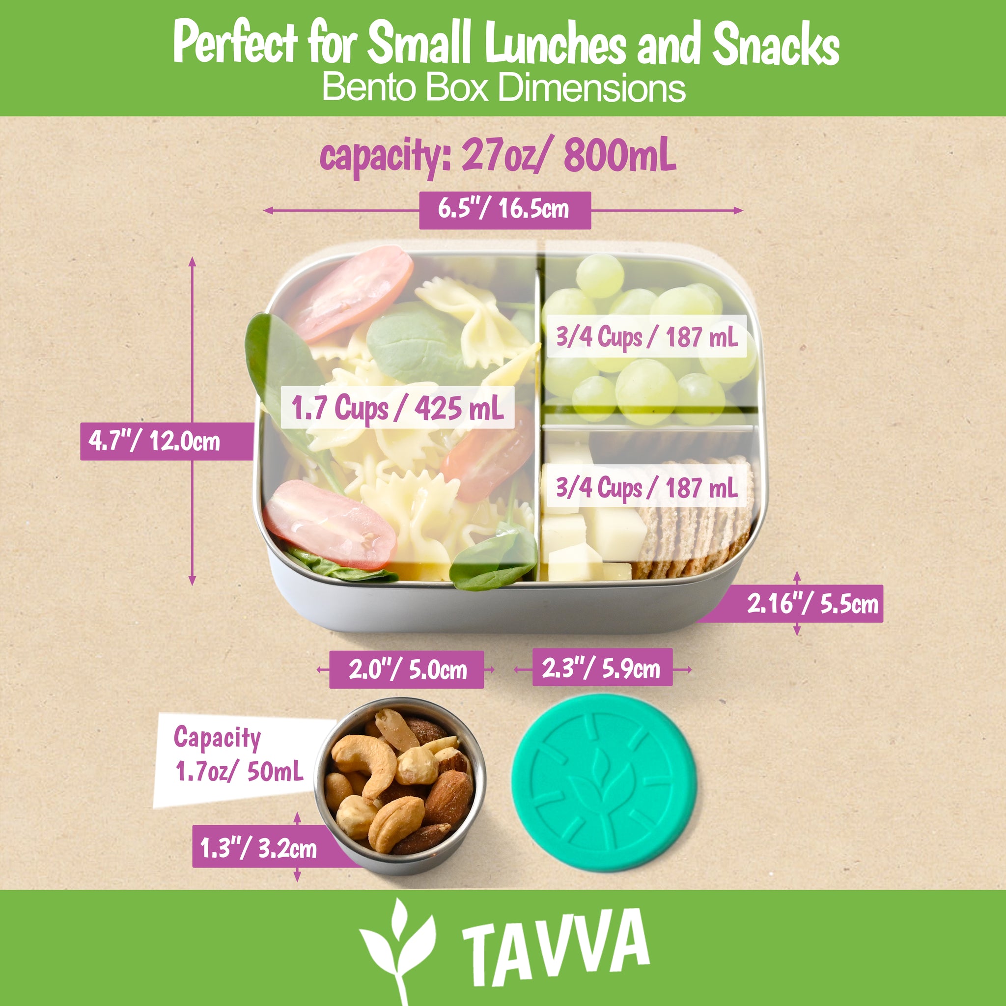 Tavva® Bento Deluxe Stainless Steel Container