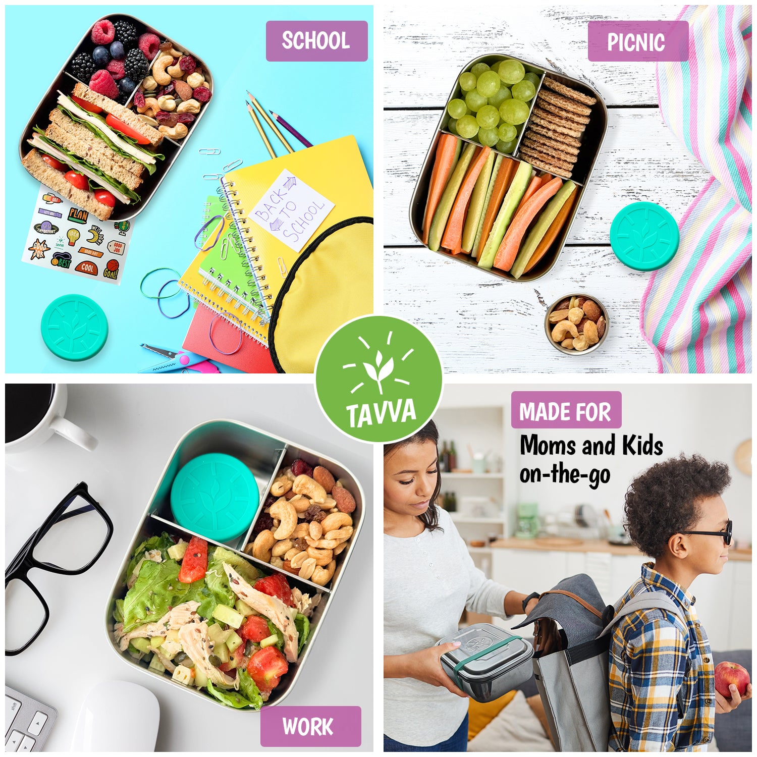Tavva® Bento Deluxe Stainless Steel Container