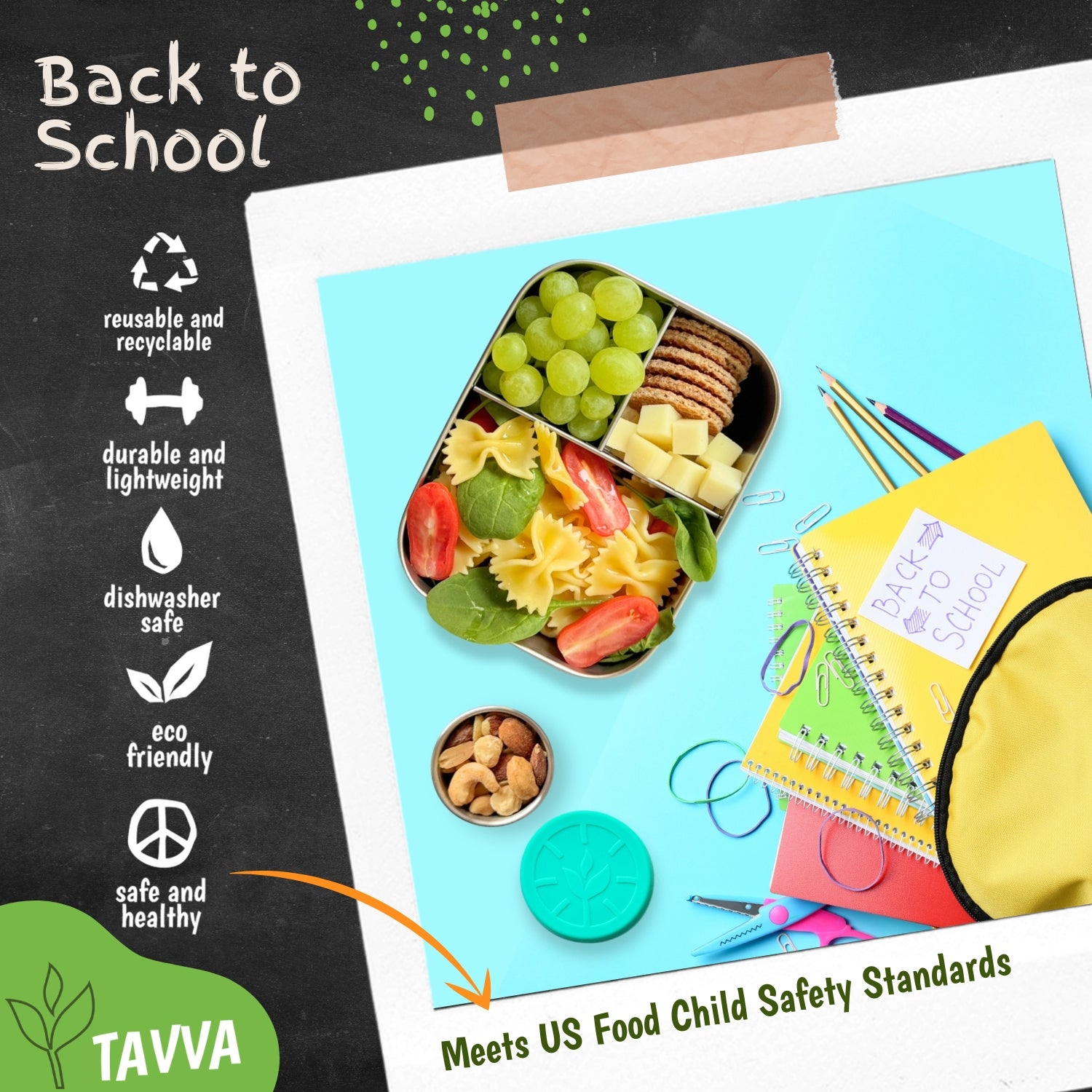 Tavva® Bento Deluxe Stainless Steel Container