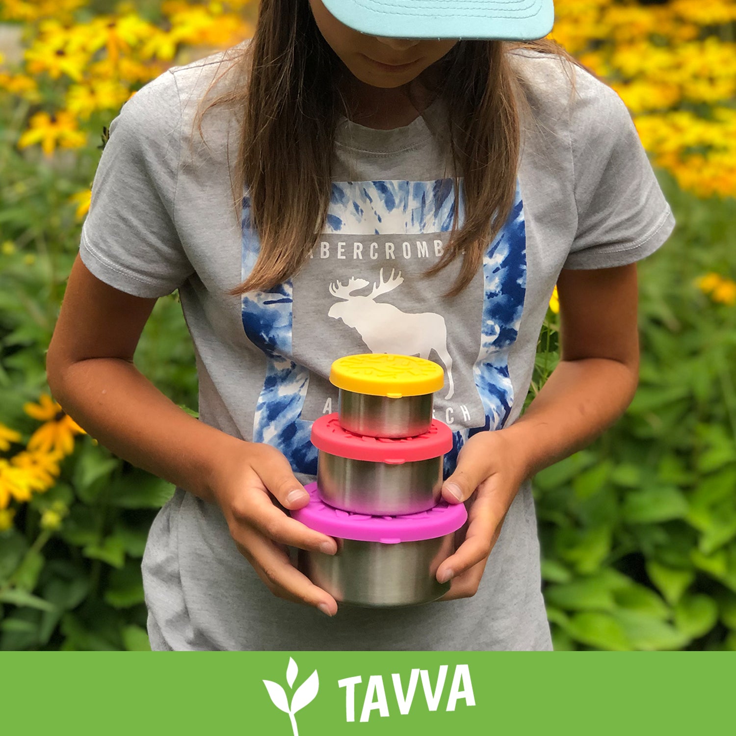 Tavva® Snack Deluxe Stainless Steel Containers Set of 3