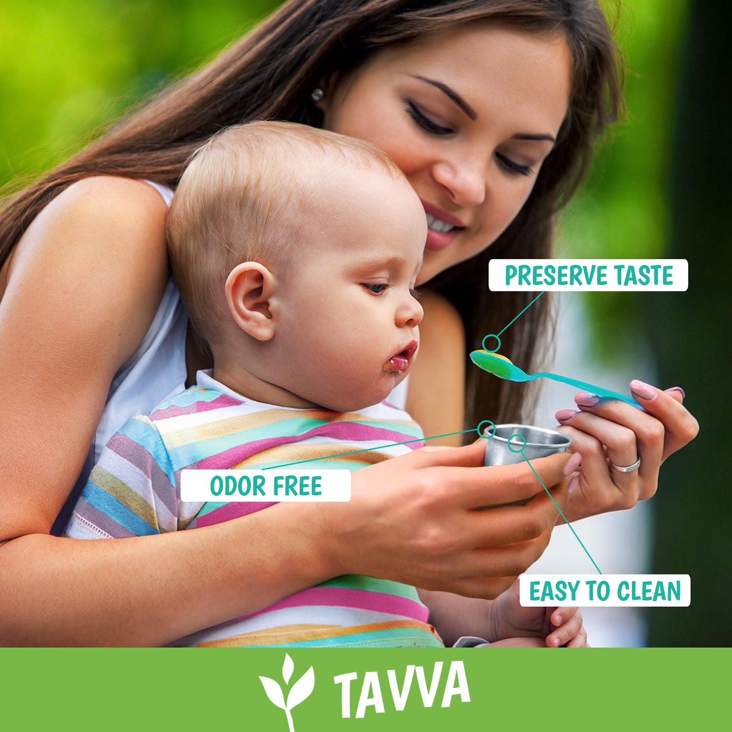 Tavva® Snack Deluxe Stainless Steel Containers Set of 3