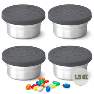 Tavva® Dips 1.5 oz Stainless Steel Containers [Set of 4]