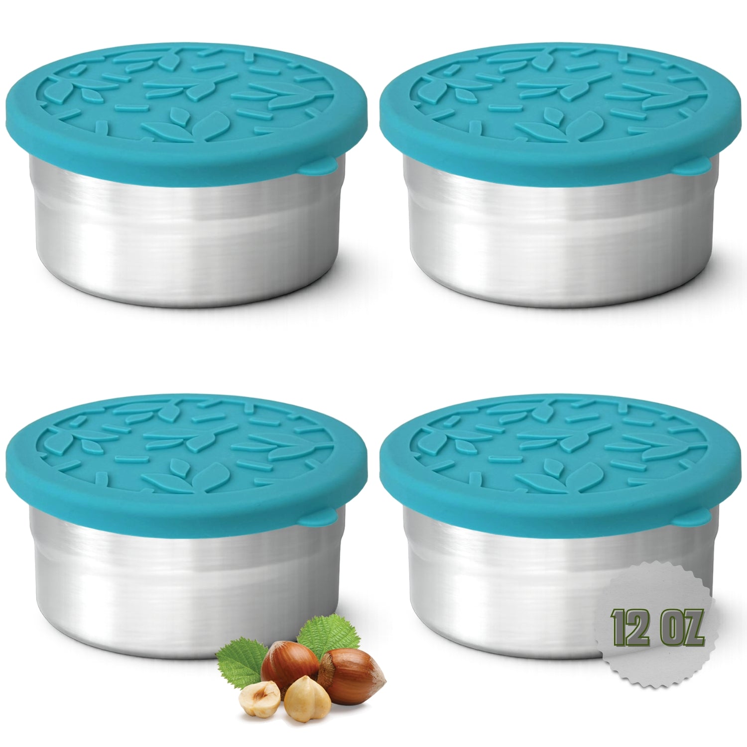 Tavva® Solo Large 12 oz Deluxe Stainless Steel Container [Set of 4]