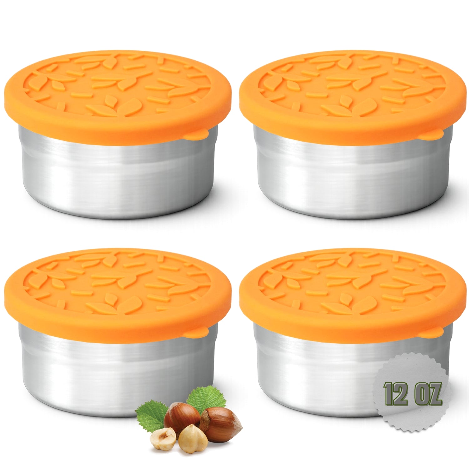 Tavva® Solo Large 12 oz Deluxe Stainless Steel Container [Set of 4]