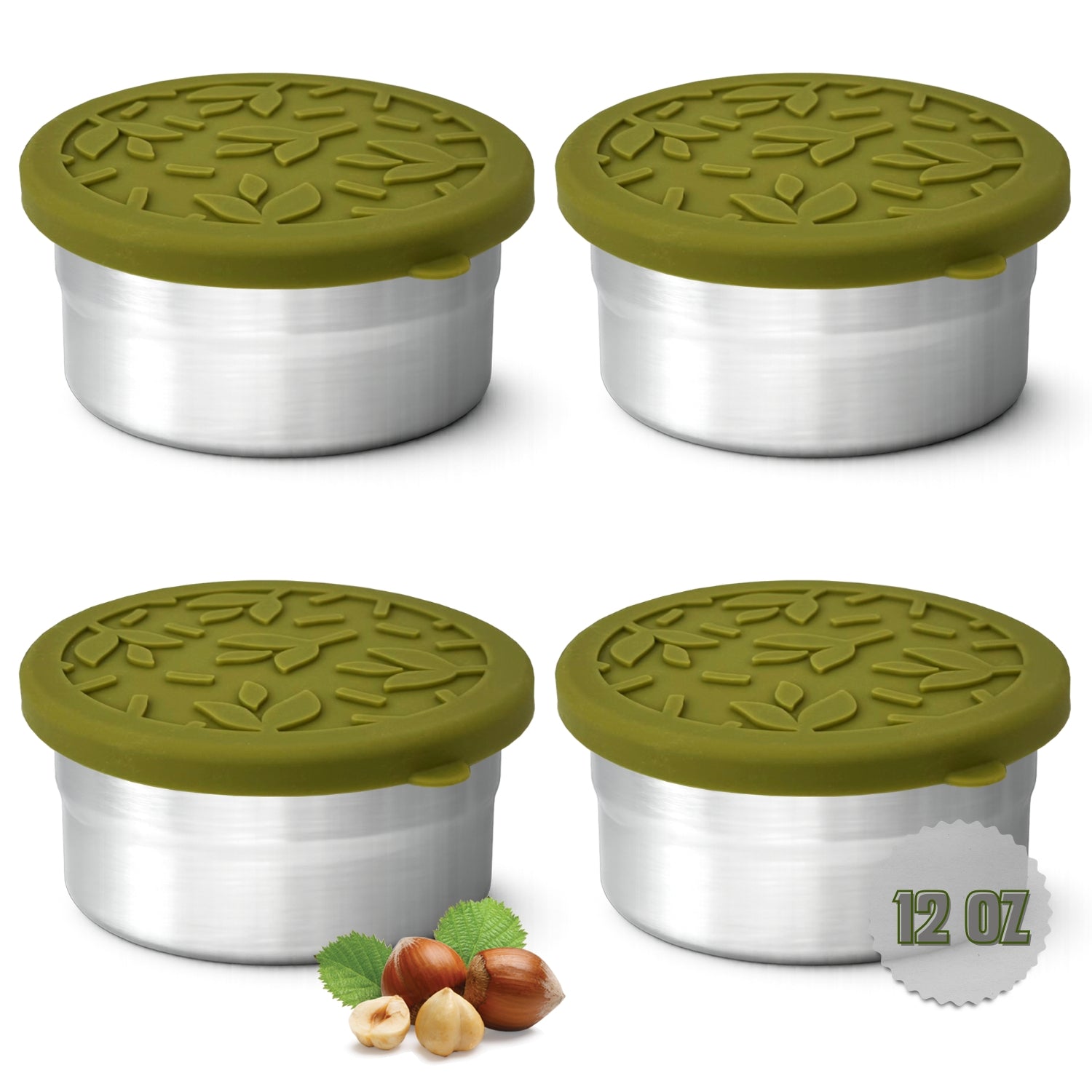 Tavva® Solo Large 12 oz Deluxe Stainless Steel Container [Set of 4]
