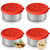 Tavva® Solo Medium 7 oz Deluxe Stainless Steel Container [Set of 4]