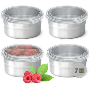 Tavva® Solo Medium 7 oz Deluxe Stainless Steel Container [Set of 4]