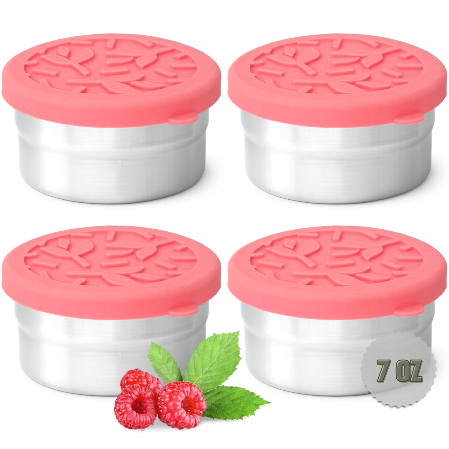 Tavva® Solo Medium 7 oz Deluxe Stainless Steel Container [Set of 4]