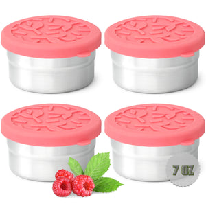Tavva® Solo Medium 7 oz Deluxe Stainless Steel Container [Set of 4]