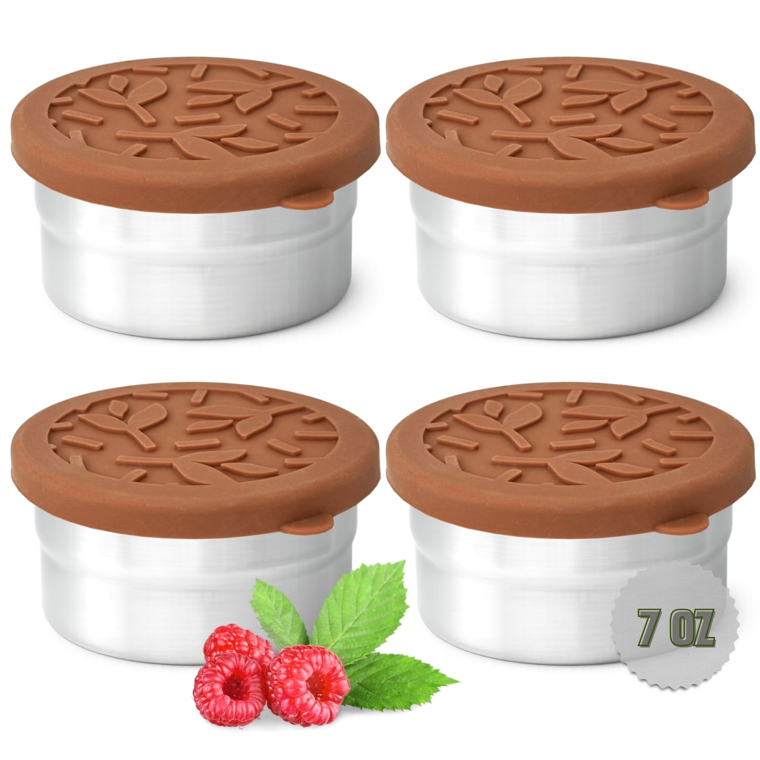 Tavva® Solo Medium 7 oz Deluxe Stainless Steel Container [Set of 4]