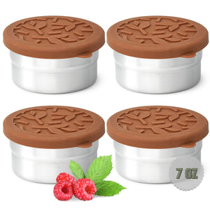 Tavva® Solo Medium 7 oz Deluxe Stainless Steel Container [Set of 4]
