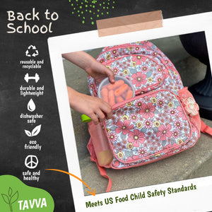Tavva® Snack Deluxe Stainless Steel Containers Set of 3
