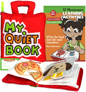 My Quiet Book - Montessori Busy Book [Red]